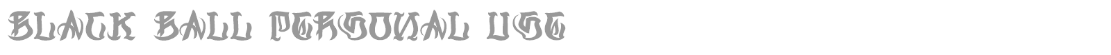 Black Ball font preview